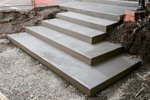 concrete stairs and walkways