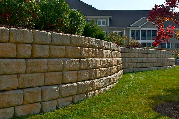 retaining wall construction